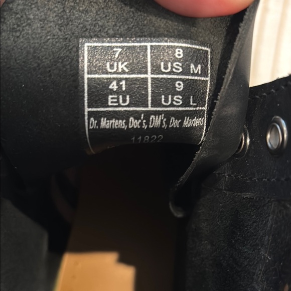 Dr. Martens Black Leather Boots - Picture 2 of 3